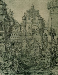 Bethsabée au bain - Netherlandish School